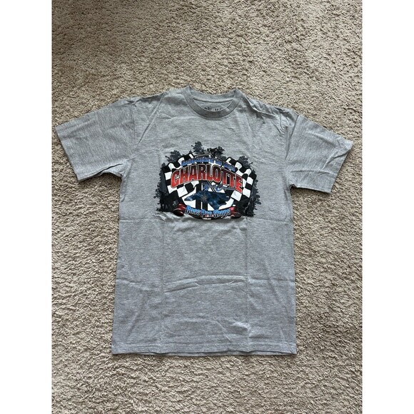 Bass Pro Shops Charlotte, NC Racing Capital T-Shirt Size Medium Gray - Picture 1 of 4
